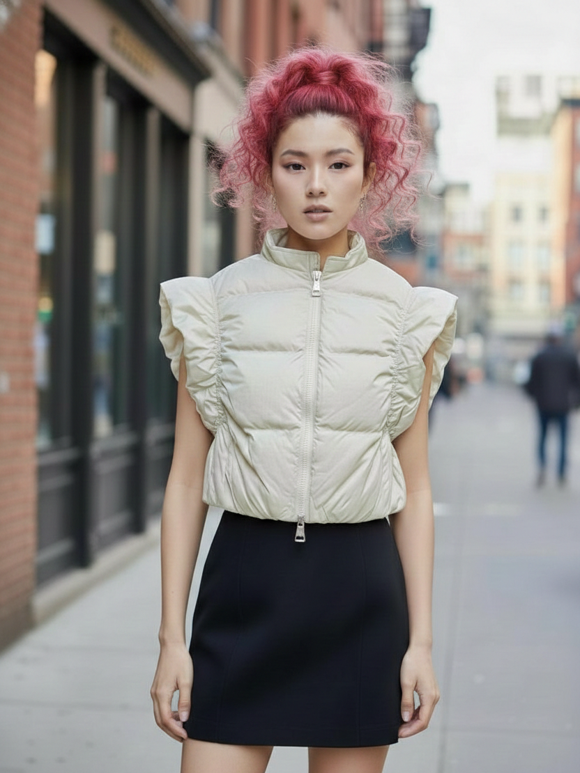korean sleek half jacket